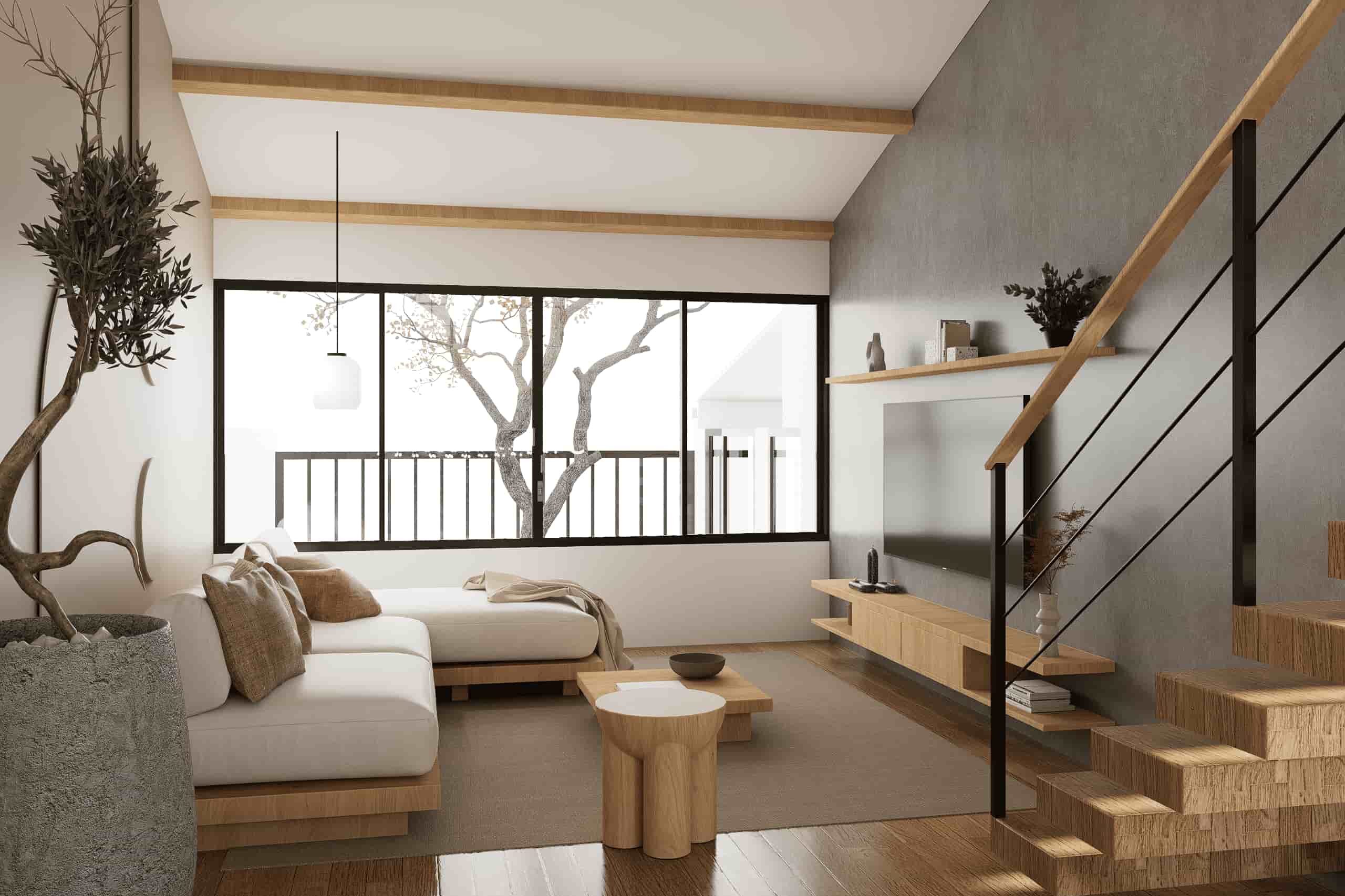 Diseño premium de remodelación de sala principal