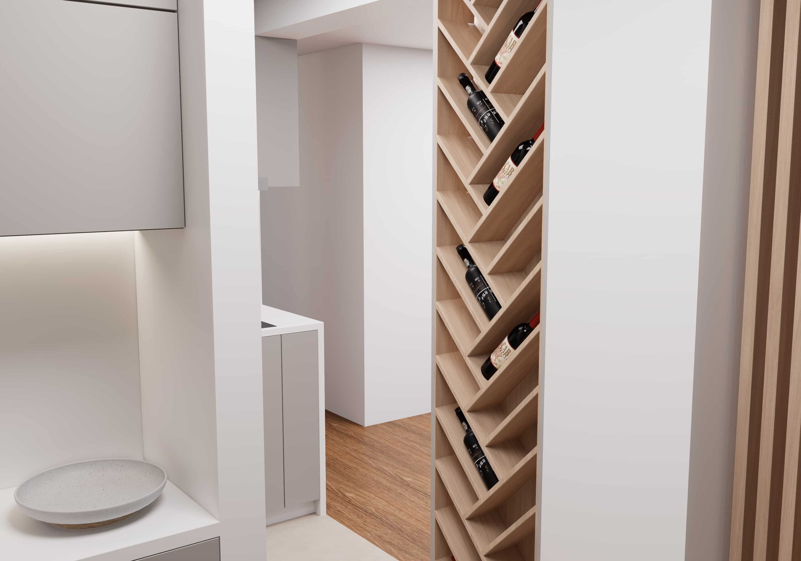 Diseño mueble de vinos