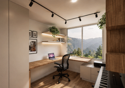 Diseño de interiores apartamento obra gris