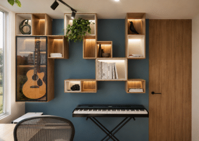 Diseño de interiores apartamento obra gris