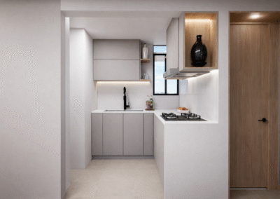 Diseño de interiores cocina moderna