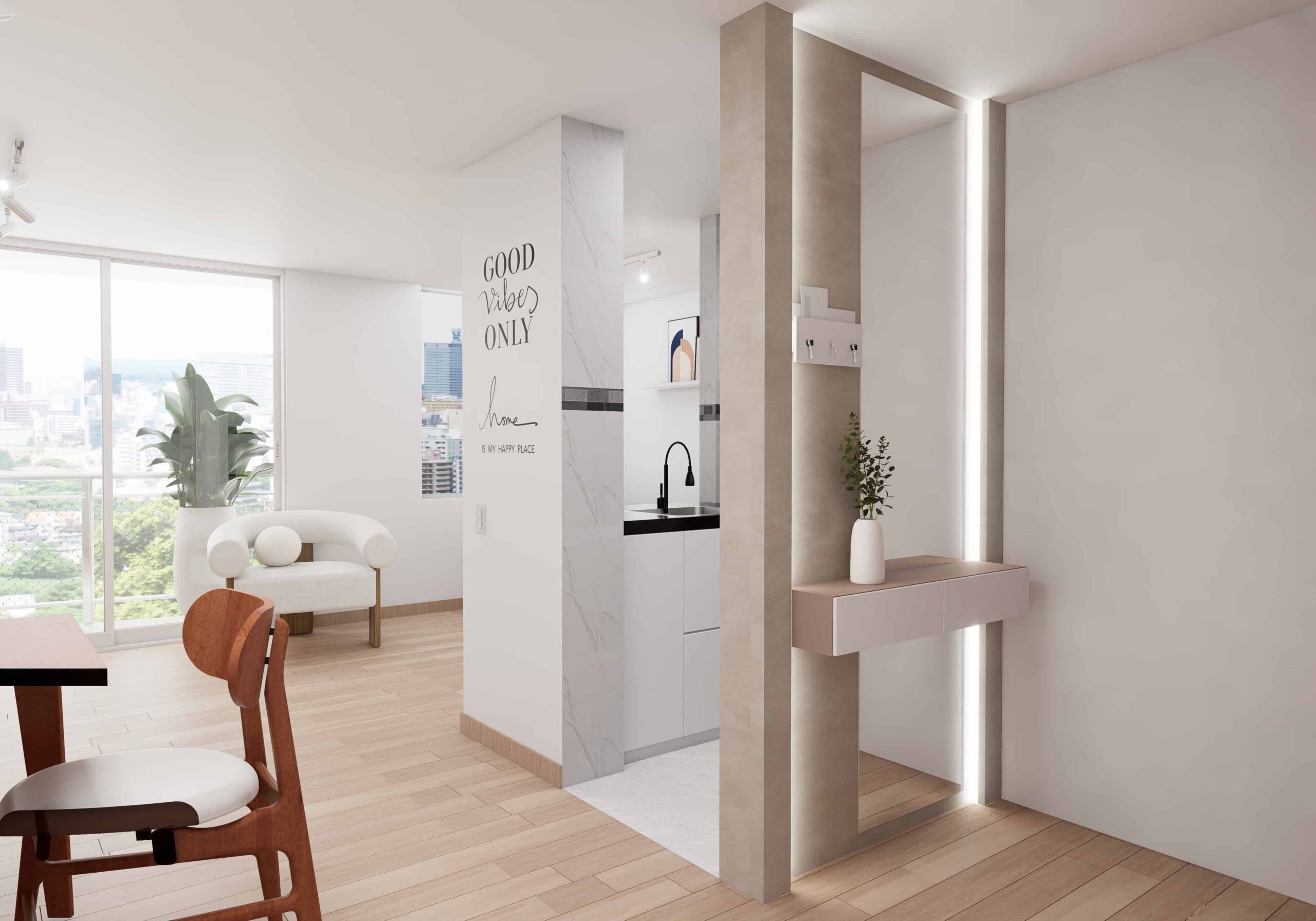 Diseño premium mueble RECIBIDOR