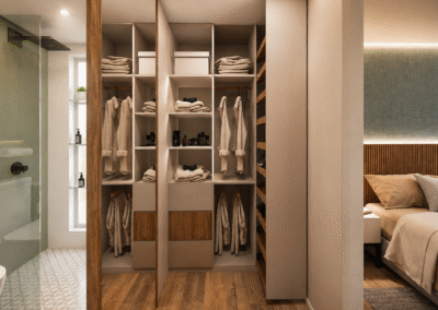 Diseño de interiores apartamento obra gris