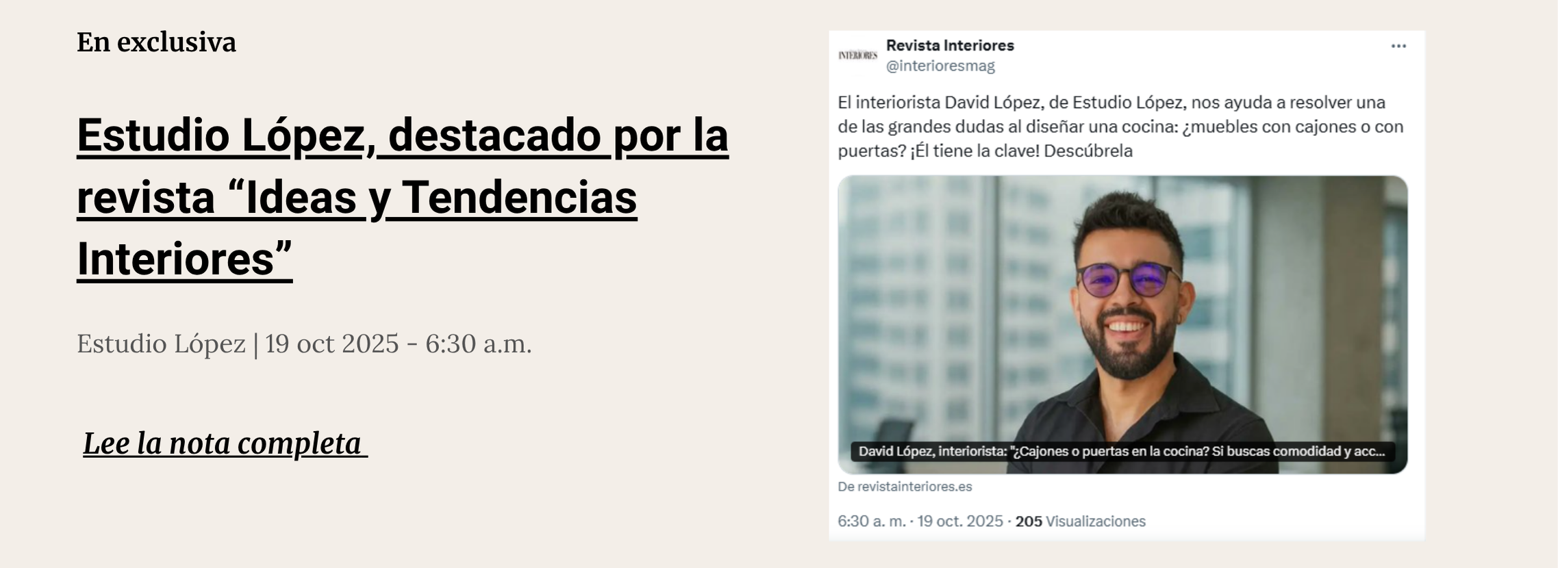 Estudio López, destacado por la revista “Ideas y Tendencias Interiores” (2)