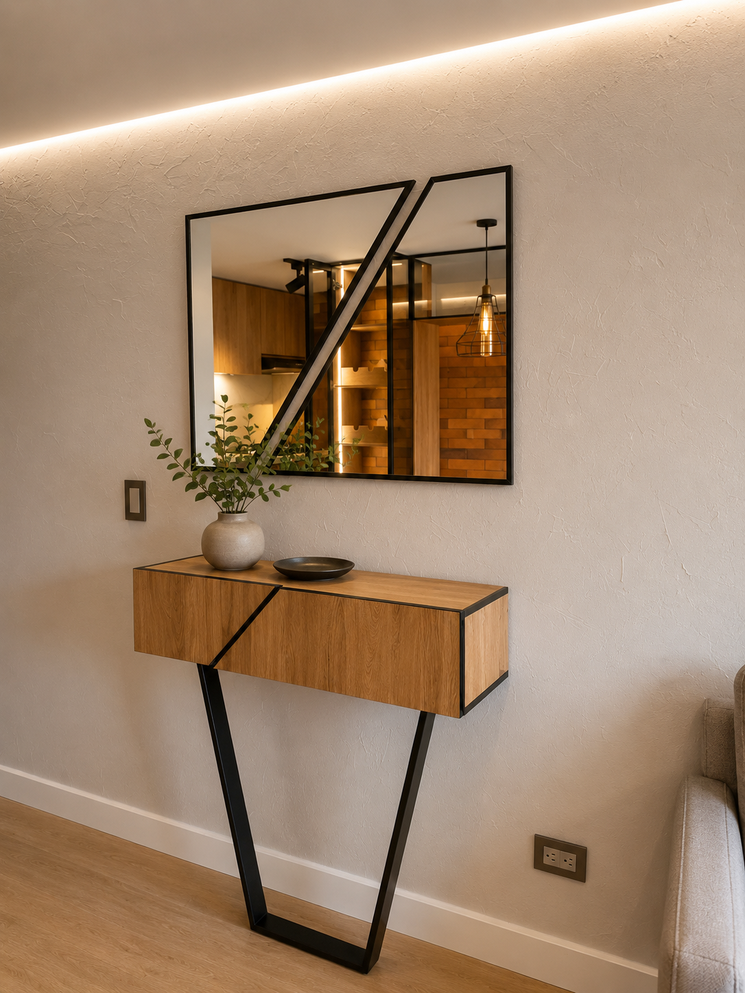 Sala moderna Remodelacion y diseño apartamento