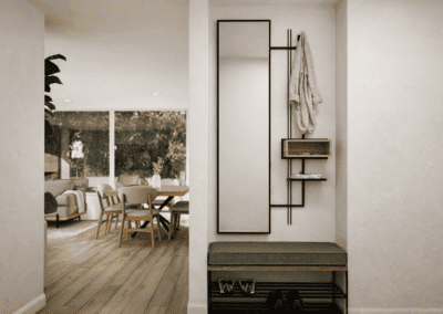 Diseño de recibidor moderno