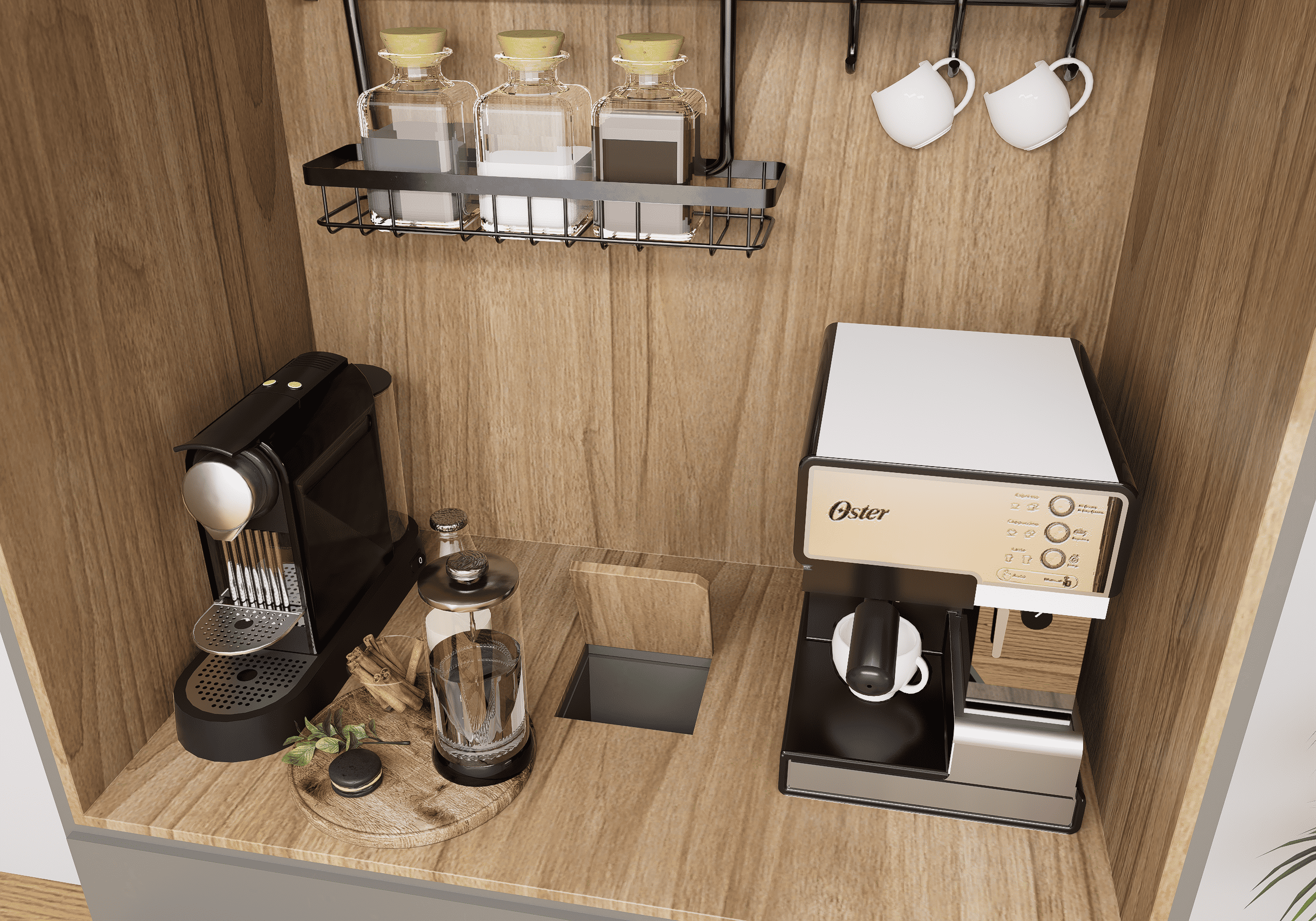 Diseño estación de café