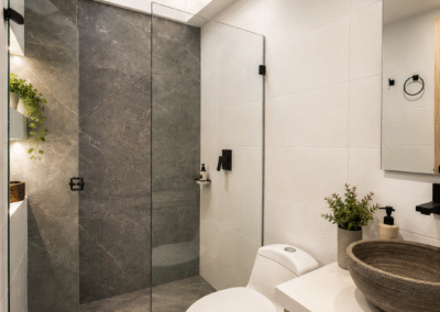 Remodelacion de baño moderno