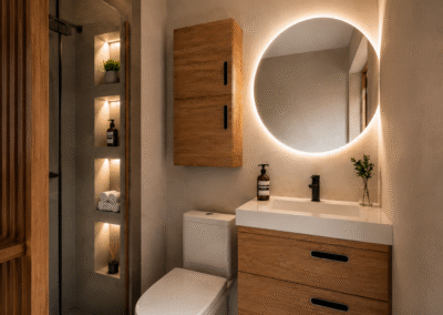 Diseño de interiores apartamento obra gris