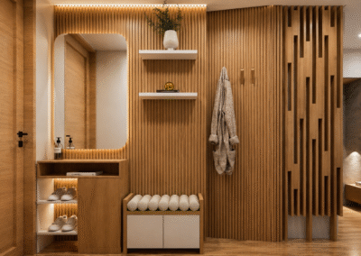 Diseño de interiores apartamento obra gris