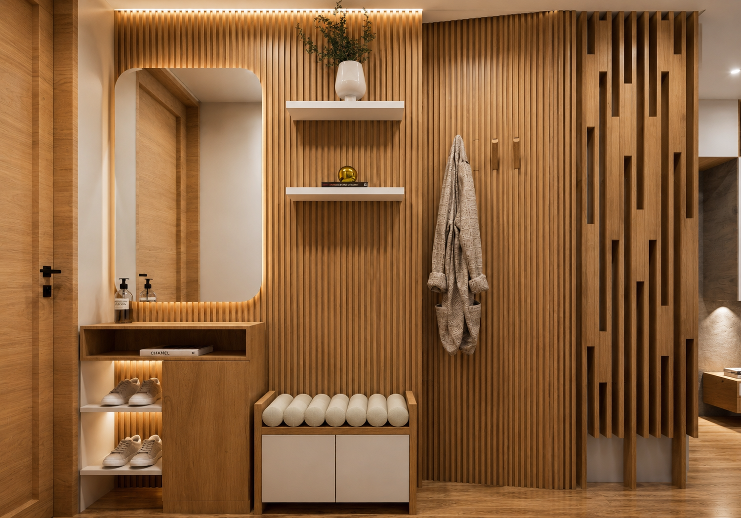 Diseño de interiores apartamento obra gris