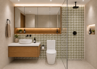 Diseño de interiores apartamento obra gris
