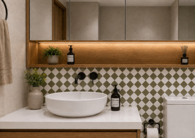 Diseño de interiores apartamento obra gris