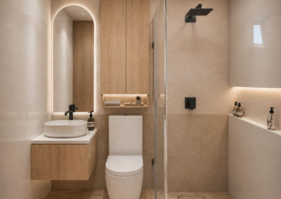 Diseño de interiores apartamento obra gris