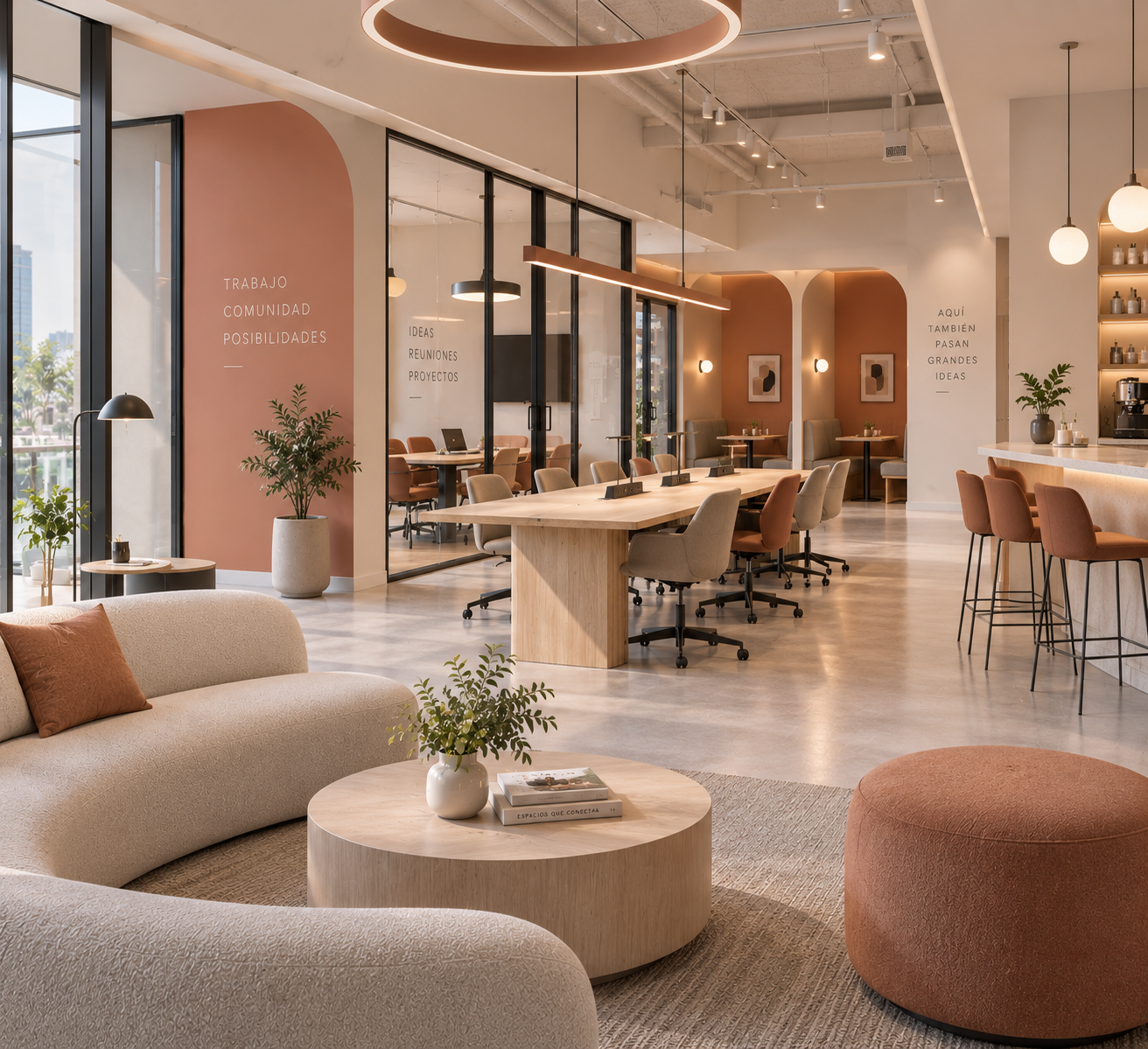 Diseño de coworking y espacios de trabajo colaborativo en Bogotá